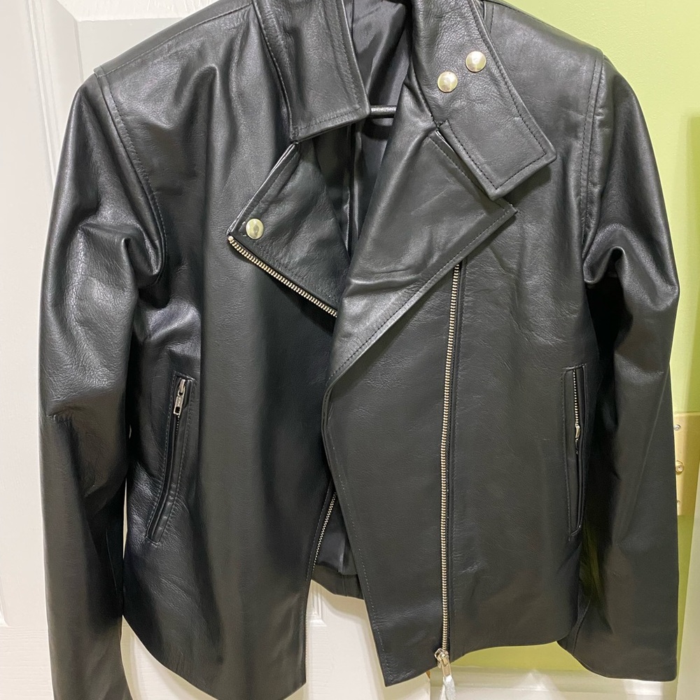 Handmade real leather jacket. Custom made